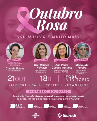 CDL Florianópolis promove encontro sobre saúde e prevenção no Outubro Rosa